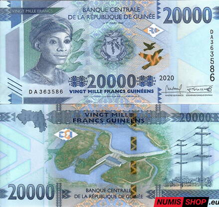 Guinea - 20 000 francs - 2020 - UNC