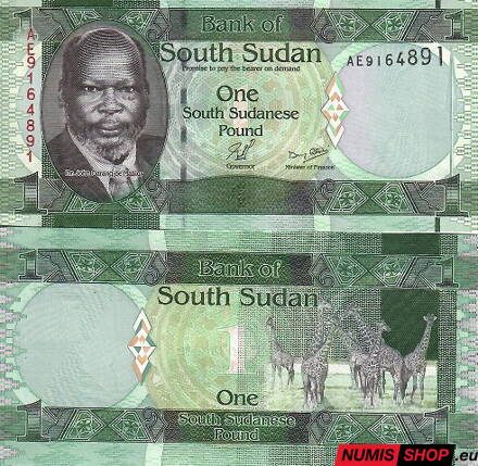 Južný Sudán - 1 pound - 2011 - UNC