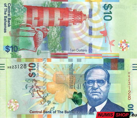 Bahamy - 10 dollars  - 2016 - UNC
