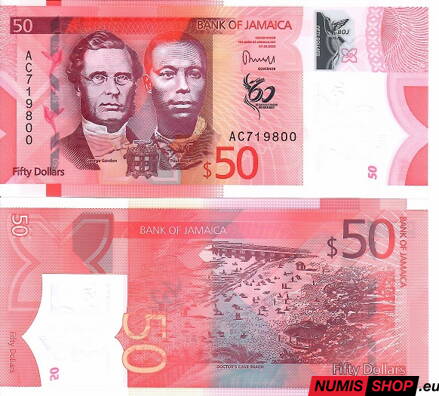 Jamajka - 50 dollars - 2022 - commemorative - polymer - UNC