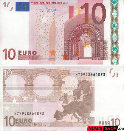 10 euro 2002 - Nemecko (X) - Draghi