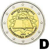 Nemecko 2 euro 2007 - Rímska zmluva - D - UNC