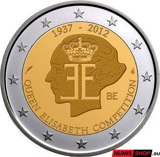 Belgicko 2 euro 2012 - 75. výročie súťaže kráľovnej Alžbety - UNC