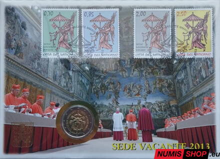 Vatikán 2 euro 2013 - Sede Vacante - numisbrief