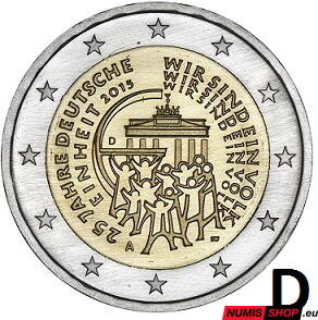 Nemecko 2 euro 2015 - Zjednotenie - D - UNC