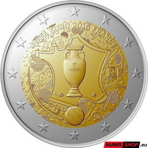 Francúzsko 2 euro 2016 - Futbal EURO - UNC 