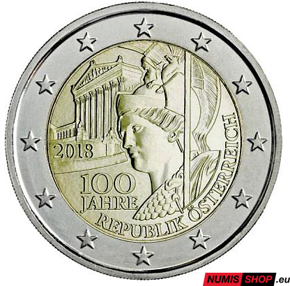 Rakúsko 2 euro 2018 - Rakúska republika - UNC 