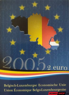 Belgicko 2 euro 2005 - Belgicko-luxemburská hospodárska únia - COIN CARD