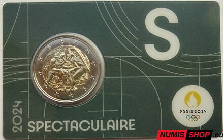 Francúzsko 2 euro 2024 - OH Paríž 2024 - S - COIN CARD 