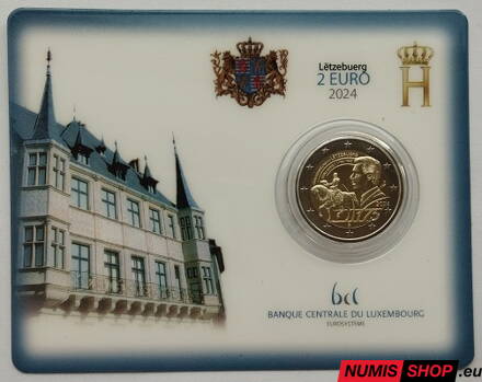 Luxembursko 2 euro 2024 - Úmrtie veľkovojvodu Guillauma - COIN CARD