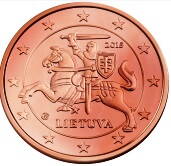 1 cent Litva 2015 - UNC