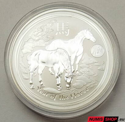 Austrália - 1 oz Lunar - Year of the Horse - 2014 - investičné striebro