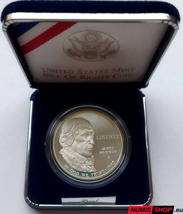 USA - Silver dollar - 1993 - Bill of Rights - PROOF