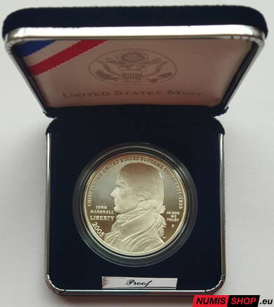 USA - Silver dollar - 2005 - John Marshall - PROOF