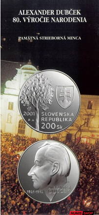 200 Sk Slovensko 2001 - Dubček - leták